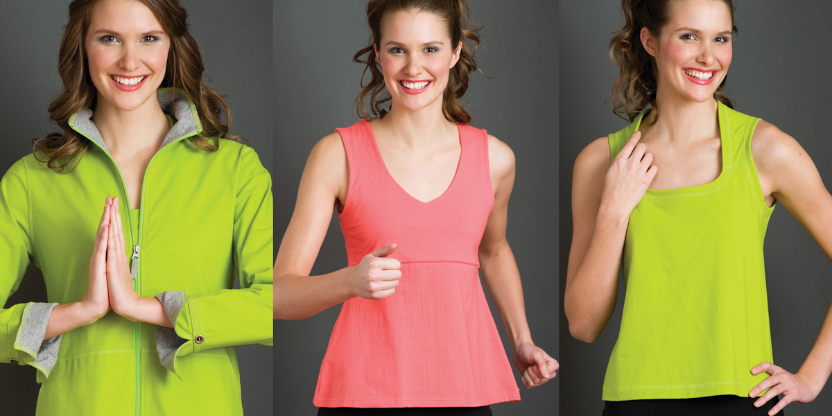 Three Athletic Poses of a Fashion Model wearing designer clothing for a brochure photographed at St Catharines Photo Studio